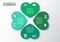 Modern green heart infographics options banner,business concept