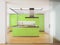 Modern green kitchen