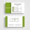 Modern green light business card template