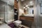 Modern grey and beige bathroom