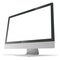 Modern grey metallic blank monitor