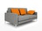 Modern grey sofa