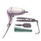 modern hairdryer  comb  curling iron  detailed illustrations
