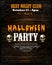 Modern Halloween party flyer