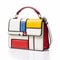 Modern Handbag With Colorful Blocks - Postmodernist Culturism Style