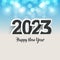 Modern happy new year 2023 design background. New Year 2023 design background with sparkling glow effect