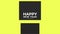 Modern Happy New Year text with black lines on yellow gradient