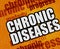 Modern health concept: Chronic Diseases on the Yellow Brickwall