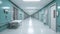 Modern Healthcare Facility: Clean Corridor Perspective - Generative AI