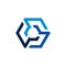 Modern Hexagon Network Line Business Logo Template