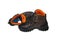 Modern high boots for extreme conditions. Shoes for climbers, hunters or for outdoor recreation. Isolate on a white back