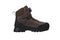 Modern high boots for extreme conditions. Shoes for climbers, hunters or for outdoor recreation. Isolate on a white back