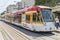 Modern high-speed tram on the streets of Istanbul. Turkey.