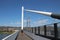 Modern Highway Steel Bridge over the Danube River. Linz, Austria.