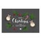 Modern holidays Christmas background banner with Christmas tree branches decorated with berries stars and candy canes and christm