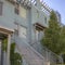 Modern home featuring stairs and flat rooftop