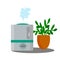 Modern home humidifier. Climate cleaner.