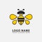 modern honey bee business industry logo icon