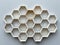 Modern Honeycomb Shelving on Neutral Wall