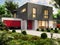 Modern house design and large garage for a cars