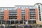 Modern house with flats in docks of Leeds