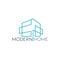 Modern house minimal of building logo icon vector template with modern minimalist line art design for creative housing and