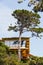 Modern house on the top of green hills in Monterey County, California