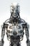 Modern Hyperrealistic Humanoid Technology in Cinematographic Light. Perfect for Futuristic Designs.