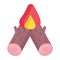 A modern icon design of bonfire in trendy style