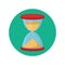 Modern icon of hourglasses. Time icon symbol