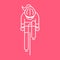 Modern Illustration of woman cyclist