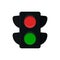 Modern image. Traffic light, vector illustration