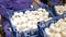 Modern industrial cultivation of white mushrooms in large volumes