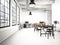 Modern industrial loft. 3d rendering