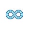 Modern Infinity Symbol Icons logo Template
