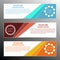 Modern infografic banner design. Vector