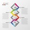 Modern infographic option design. Colorful abstract template. Vector illustration