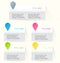 Modern infographics colorful web design template with shadow