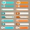 Modern infographics options banner. Vector illustration. can be used for workflow layout, diagram, number options, web design