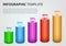 Modern infographics options template vector with colorful cylinders. Can be used for web design, brochure, presentations and work