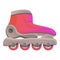 Modern inline skates icon, cartoon style