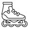 Modern inline skates icon, outline style