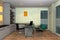 Modern interior 3D of Office space