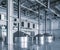 Modern interior of a brewery mash vats metal containers