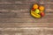 Modern interior of living room with fruit set. Comfort space in hotel.