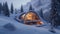 Modern Interpretation, Luxurious Igloo Resort with Transparent Walls, Offering a Panoramic View of the Winter Wilderness