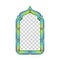 Modern Islamic Vector Frame Border Minimalist Touch with Current Colors