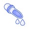 Modern isometric icon of dropper, pipette dropper, medicine dropper vector