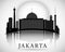 Modern Jakarta City Skyline Design. Indonesia