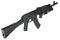 modern kalashnikov AK 74M assault rifle with underbarrel grenade launcher